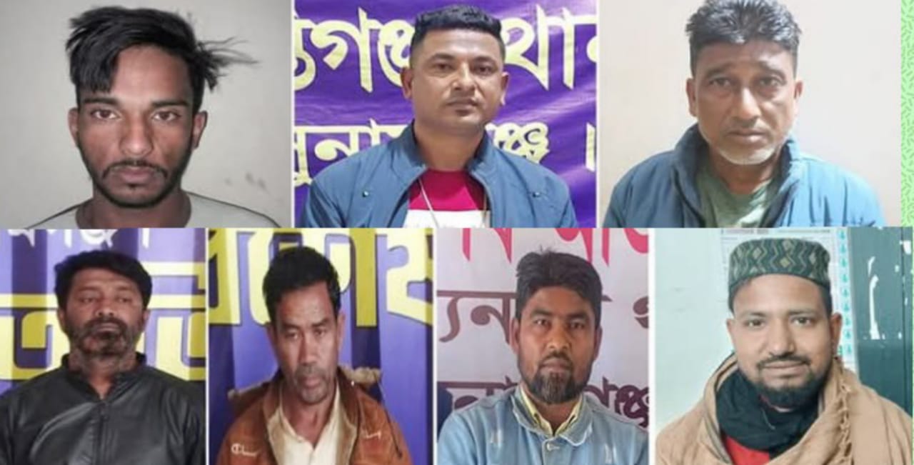 অপারেশন ডেভিল হান্ট অভিযানে জগন্নাথপুরের আ,লীগ নেতা “তেরা মিয়া” সহ ৭ জন গ্রে প্তার।